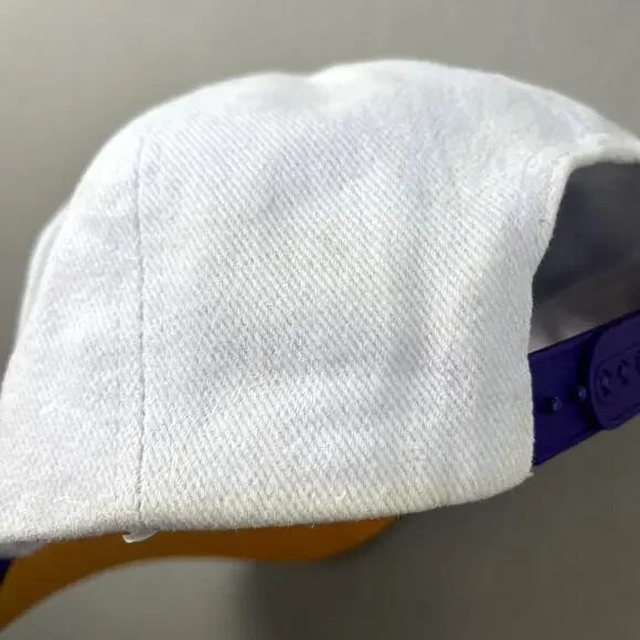 Vintage Minnesota Vikings Hat Snapback White The Game Big Logo NFL Football 90s - Picture 10 of 12
